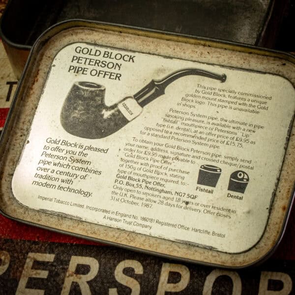 Peterson GOLDBLOCK 314 + All Three Promotional Tins (1970s–1980s) - Image 10