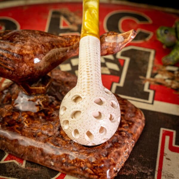 No Name Meerschaum Lattice Bent Bulldog - Image 5
