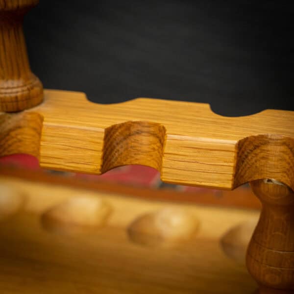 Massive Wooden Pipe Stand | Handmade | Holds 10 Pipes - Image 6