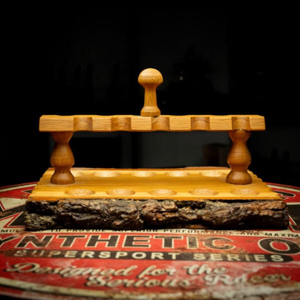 Massive Wooden Pipe Stand | Handmade | Holds 10 Pipes