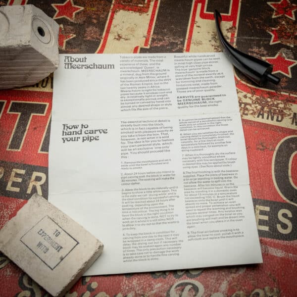 Peterson Karvit “Carve Your Own” Meerschaum Pipe Kit (Shape 999) - Image 12