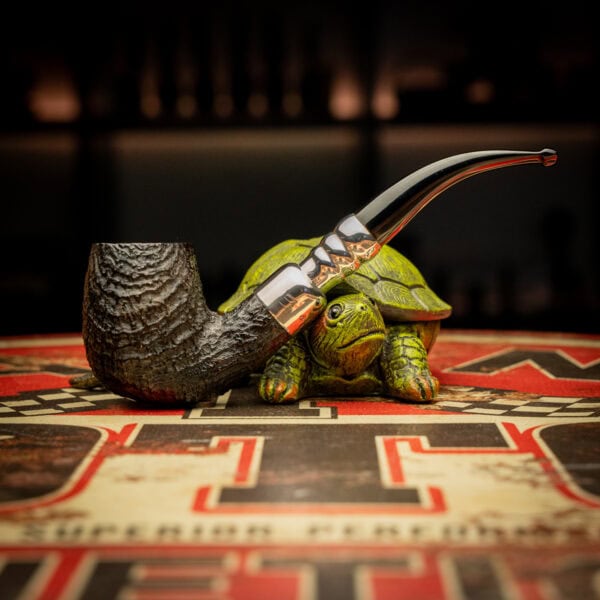 Dunhill Shell Briar Silver Spigot 4102 9mm  (ca. 1986–2000)