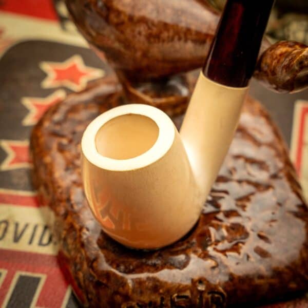 No Name Meerschaum with Case NOS - Image 8