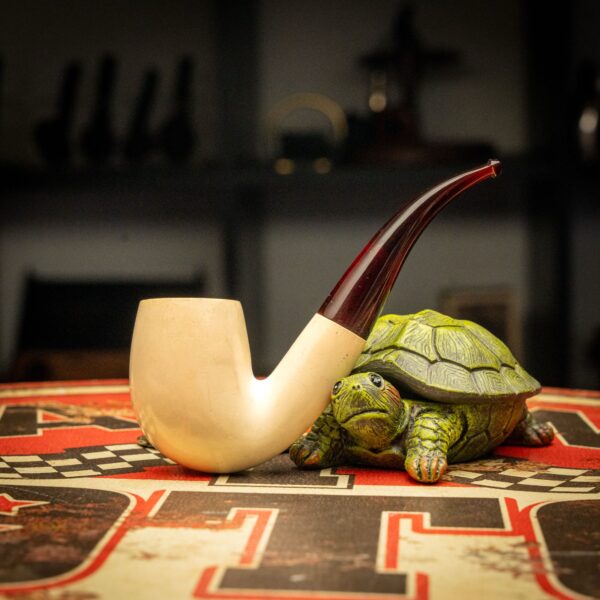 No Name Meerschaum with Case NOS - Image 2